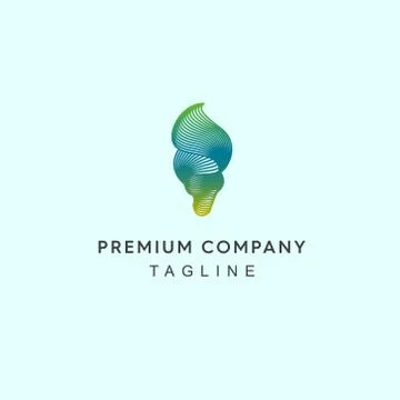 Modern abstract shell Technology logo Stock Illustration