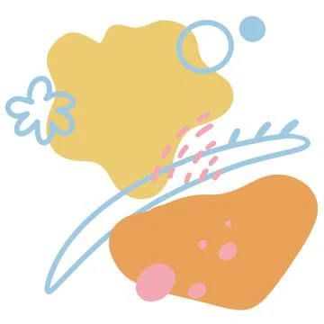 Modern abstract spot elements. イラスト素材