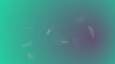 Modern Abstract Teal Gradient Background Featuring Floating Transparent Geo.. Ilustración de archivo