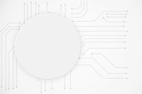 Modern abstract technology background with electronics circuit board chip l.. Stock Illustration