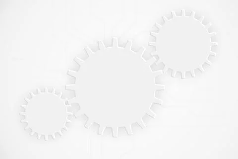Modern abstract technology background gear wheel elements 스톡 일러스트