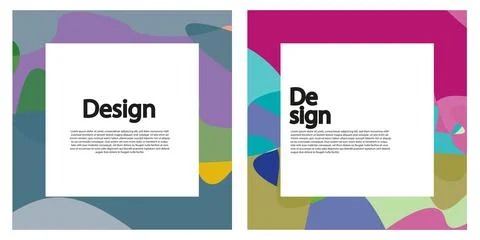 Modern abstract template and background set Stock Illustration