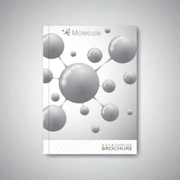 Modern abstract template layout for brochure, magazine, flyer, booklet, cover or Stock Illustration