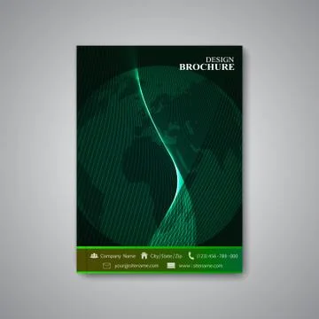 Modern abstract template layout brochure, magazine, flyer, cover or report in A4 스톡 일러스트