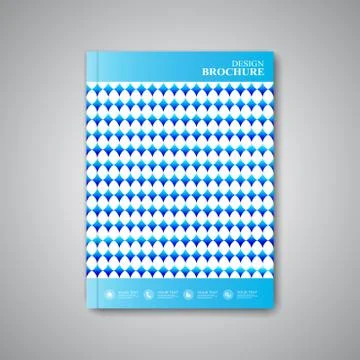 Modern abstract template layout brochure, magazine, flyer, cover or report in A4 Stock Illustration