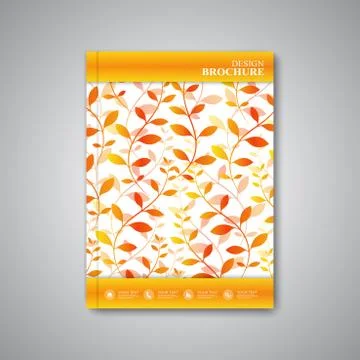 Modern abstract template layout brochure, magazine, flyer, cover or report in A4 Stock Illustration