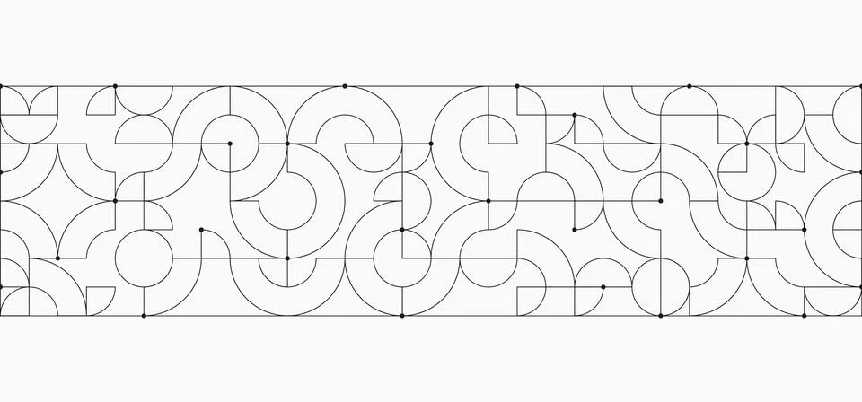 Modern abstract texture background with circles lines and dots shapes. Circles Stock Illustration