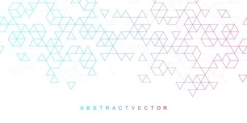 Modern abstract texture background with triangle and hexagonal shapes. Hexagonal Stock Illustration
