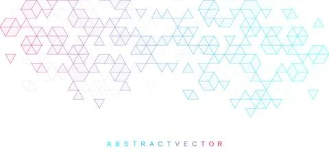 Modern abstract texture background with triangle and hexagonal shapes. Hexagonal Stock Illustration