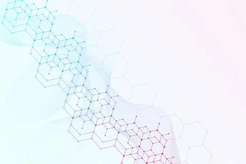 Modern abstract texture background with triangles, dots and hexagonal shapes Stock Illustration