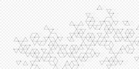 Modern abstract texture background with triangles, dots and hexagonal shapes Stock Illustration