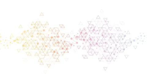 Modern abstract texture background with triangles, dots and hexagonal shapes Stock-Illustration