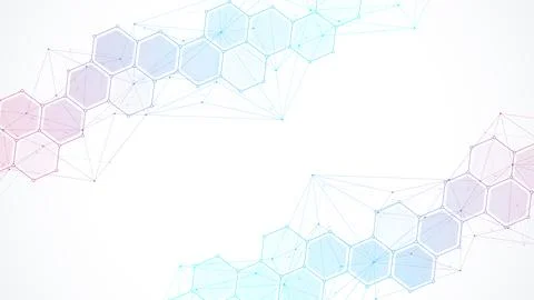 Modern abstract texture background with triangles, dots and hexagonal shapes Stock Illustration