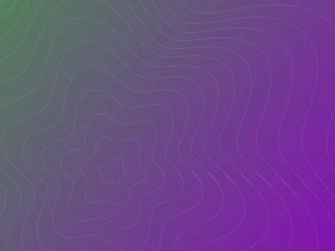 Modern Abstract Topographic Map Background with Purple and Green Gradient C.. Stock-Illustration