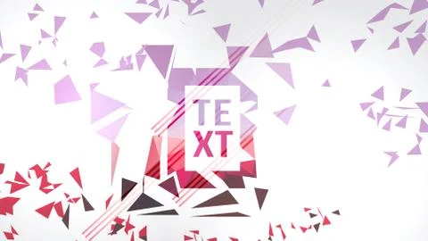 Modern Abstract Triangle Frame for text Art graphics - Vector Illustration. Stock Illustration