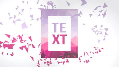 Modern Abstract Triangle Frame for text Art graphics - Vector Illustration. Stock Illustration