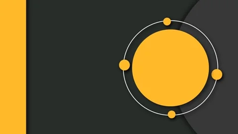 Modern Abstract UI Animation Background with Dynamic Yellow Circles for Web.. Stock Footage 340037362