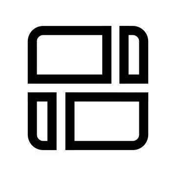 Modern abstract UI icon representing upload or data transfer process Stock Illustration