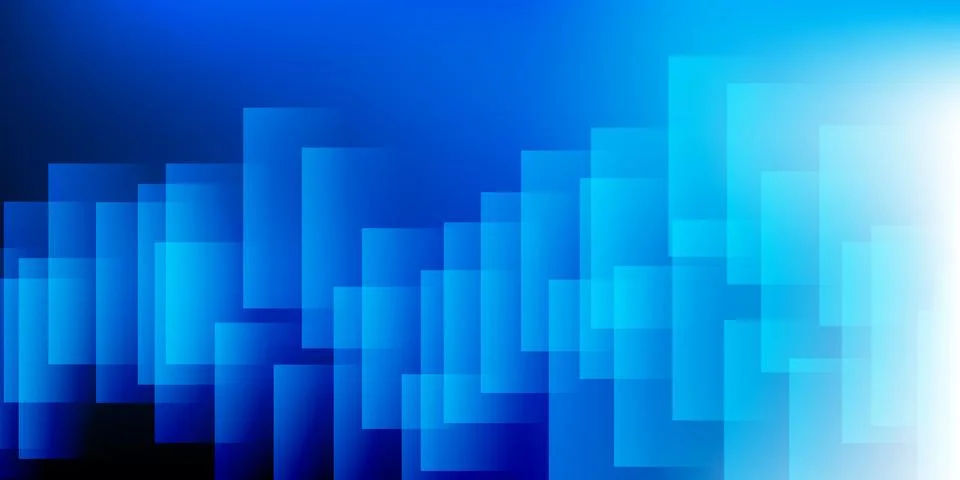 A modern abstract vector background with overlapping blue rectangles create.. Stock Illustration