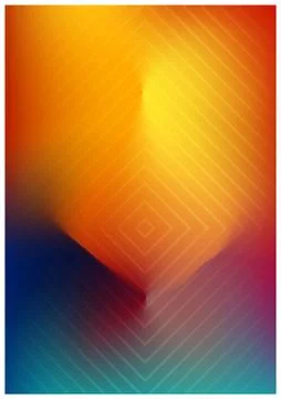 Modern abstract vector background template or Wallpaper in yellow and purple Stock Illustration