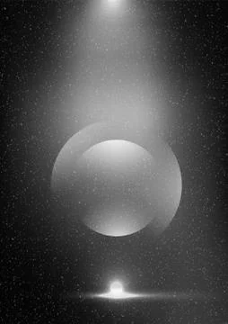 Modern abstract vector background template or Wallpaper on black white Stock Illustration