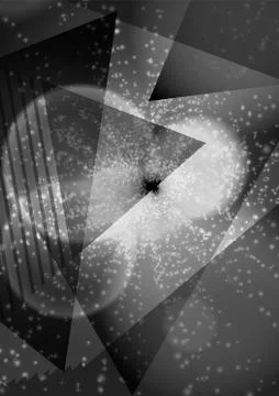 Modern abstract vector background template or Wallpaper on black and white Stock Illustration