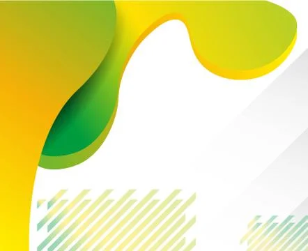 Modern abstract vector banner. Flat geometric liquid form with various colors Stock Illustration