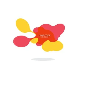 Modern abstract vector banner set. Flat geometric liquid form with various Stock Illustration