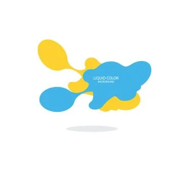 Modern abstract vector banner set. Flat geometric liquid form with various 스톡 일러스트