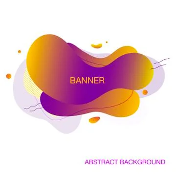 Modern abstract vector banner.Template for use in web or print design Stock Illustration