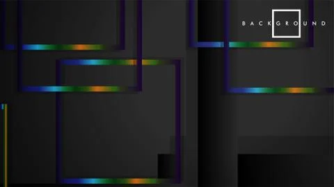 Modern Abstract Vector Box Background. with colorful gradient strips. eps 10  Illustrazione stock