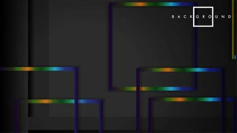 Modern Abstract Vector Box Background. with colorful gradient strips. eps 10  Stock Illustration