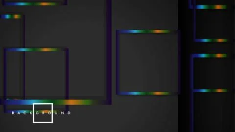 Modern Abstract Vector Box Background. with colorful gradient strips. eps 10  イラスト素材