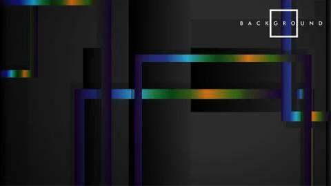 Modern Abstract Vector Box Background. with colorful gradient strips. eps 10  스톡 일러스트