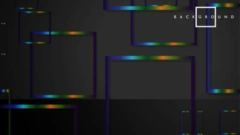 Modern Abstract Vector Box Background. with colorful gradient strips. eps 10  Illustrazione stock