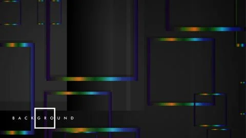Modern Abstract Vector Box Background. with colorful gradient strips. eps 10  스톡 일러스트