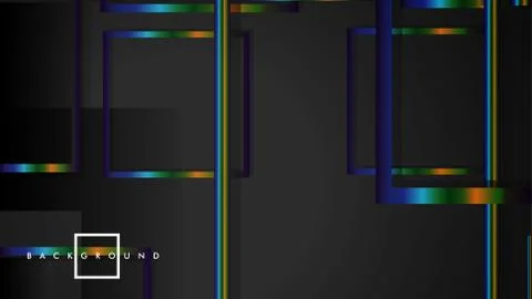 Modern Abstract Vector Box Background. with colorful gradient strips. eps 10  스톡 일러스트