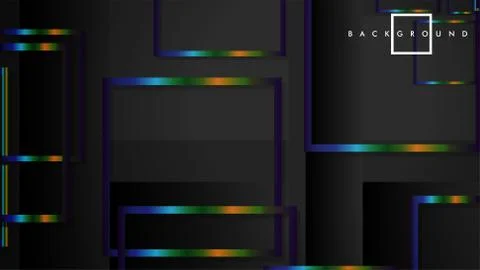 Modern Abstract Vector Box Background. with colorful gradient strips. eps 10  스톡 일러스트