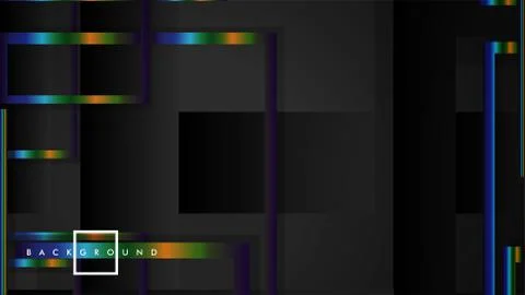 Modern Abstract Vector Box Background. with colorful gradient strips. eps 10  Illustrazione stock