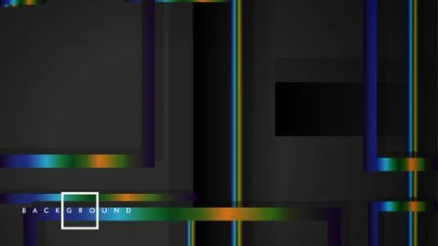 Modern Abstract Vector Box Background. with colorful gradient strips. eps 10  库存插图
