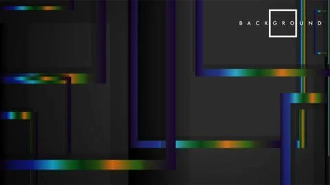 Modern Abstract Vector Box Background. with colorful gradient strips. eps 10  스톡 일러스트