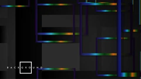 Modern Abstract Vector Box Background. with colorful gradient strips. eps 10  Illustrazione stock