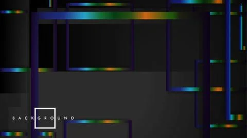 Modern Abstract Vector Box Background. with colorful gradient strips. eps 10  Illustrazione stock