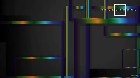 Modern Abstract Vector Box Background. with colorful gradient strips. eps 10  Illustrazione stock