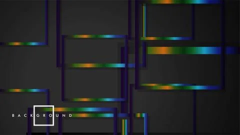 Modern Abstract Vector Box Background. with colorful gradient strips. eps 10  Illustrazione stock