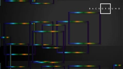 Modern Abstract Vector Box Background. with colorful gradient strips. eps 10  스톡 일러스트