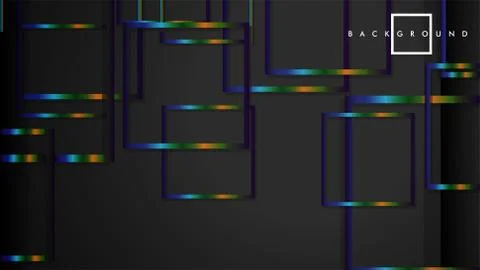 Modern Abstract Vector Box Background. with colorful gradient strips. eps 10  Ilustración de archivo