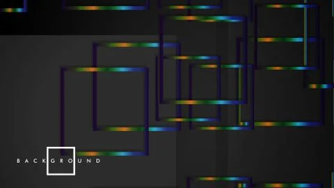 Modern Abstract Vector Box Background. with colorful gradient strips. eps 10  库存插图