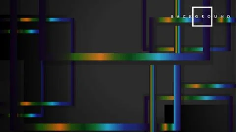 Modern Abstract Vector Box Background. with colorful gradient strips. eps 10  Illustrazione stock