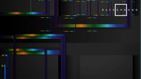 Modern Abstract Vector Box Background. with colorful gradient strips. eps 10  스톡 일러스트